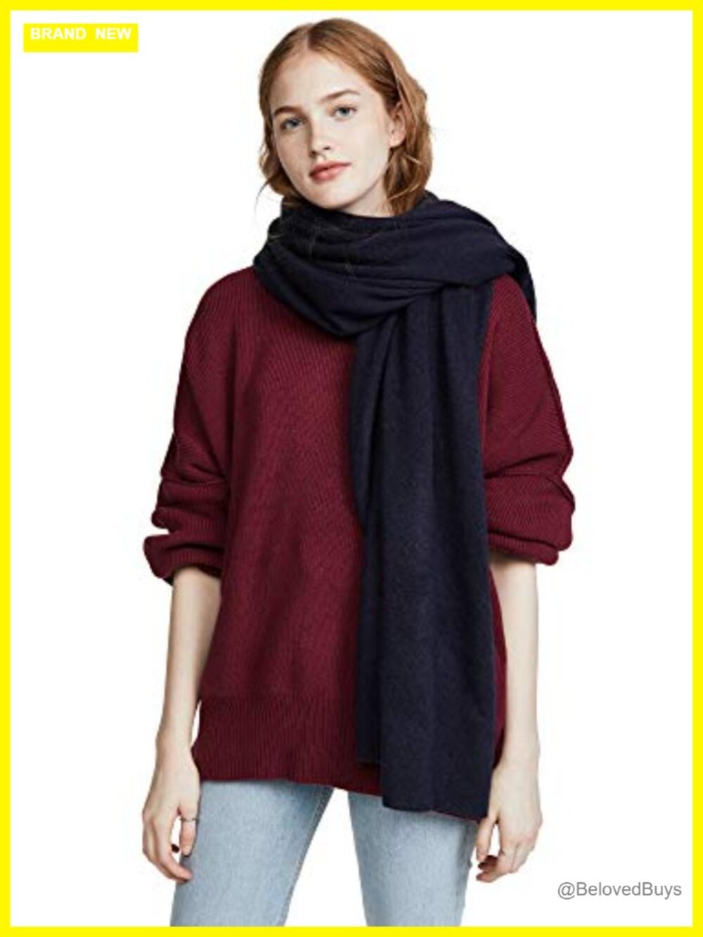 Cashmere Travel Wrap Scarf Lightweight Soft Knit Large Shawl